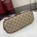 Gucci Inspired GG Monogram Shoulder Bag with Web Stripe & Leather Accents size:23×21×12cm #A53846