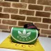 Gucci x Adidas 727791 Green Saddle Bag, Top Quality, 20.5x12x5.5cm #A61846
