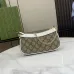 Gucci GG Supreme Canvas Mini Shoulder Bag With Leather Trim And Playful Lip Charm  #A50422