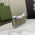 Gucci GG Supreme Canvas Mini Shoulder Bag With Leather Trim And Playful Lip Charm  #A50422
