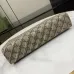 Gucci Diagonal Stripe GG Supreme Canvas Clutch With Iconic Monogram Pattern #A50423