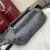 Gucci GG Supreme Canvas Belt Bag With Contrast Leather Trim And Zipper Closure  #A50426