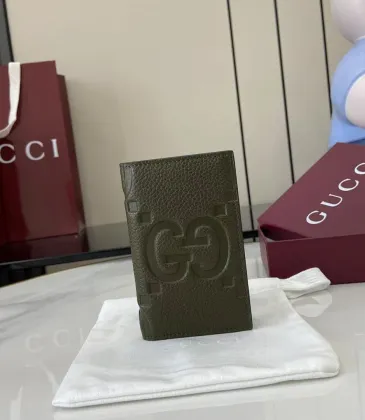 Gucci 739478 Green Leather Wallet, Top Quality, 7.5x12cm #A61852