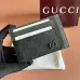 Gucci 856561 Card Case - GG Supreme Canvas &amp; Leather (Black/Beige) #A60530