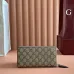 Gucci 856562 Continental Wallet - GG Supreme Canvas &amp; Leather (Black/Beige) #A60531
