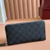 Gucci 856562 Continental Wallet - GG Supreme Canvas &amp; Leather (Black/Beige) #A60531