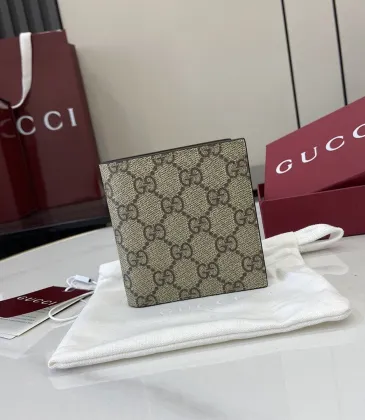 Gucci GG Canvas Bi-Fold Card Wallet 10x10cm #A63876