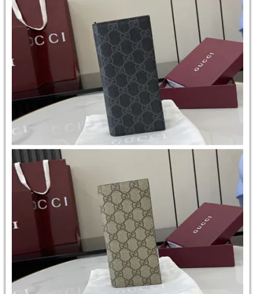 Gucci GG Canvas Long Bifold Wallet 19x9cm #A63873