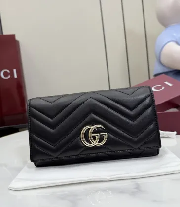 Gucci GG Marmont Quilted Leather Continental Wallet, 19 x 10 x 3 cm #A63215