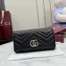 Gucci GG Marmont Quilted Leather Continental Wallet, 19 x 10 x 3 cm #A63215