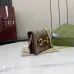 Gucci Mini Shoulder Bag with GG Canvas, Gold Double G Hardware &amp; Chain Strap, Luxury Vintage-Inspired Design for Women #A56007
