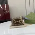 Gucci Mini Shoulder Bag with GG Canvas, Gold Double G Hardware &amp; Chain Strap, Luxury Vintage-Inspired Design for Women #A56007