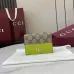 Gucci Beige GG Supreme And Neon Green Leather Bi Fold Wallet With GG Logo size:11×8×3cm #A54117
