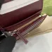 Gucci Quilted Leather Wallets With Double G Hardware In Burgundy And Beige #A52608