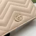 Gucci Quilted Leather Wallets With Double G Hardware In Burgundy And Beige #A52608