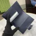 Gucci Blue GG Supreme Canvas Wallet With Double G Hardware #A52609
