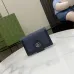 Gucci Blue GG Supreme Canvas Wallet With Double G Hardware #A52609