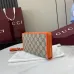 Gucci Zip-Around Wallet with Signature GG Canvas, Orange Trim &amp; Detachable Strap, Stylish &amp; Practical for Everyday Use #A56006