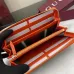 Gucci Zip-Around Wallet with Signature GG Canvas, Orange Trim &amp; Detachable Strap, Stylish &amp; Practical for Everyday Use #A56006