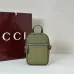 Gucci Green GG Supreme Canvas Crossbody Bag Stylish Compact Accessory size:12×17×4cm #A54122
