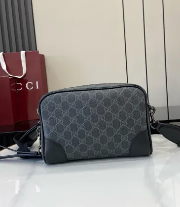 Gucci GG Supreme Canvas Crossbody Bag With Leather Accents size:23×16×8cm #A53921