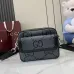 Gucci GG Supreme Canvas Crossbody Bag With Leather Trim And Adjustable Strap #A50421