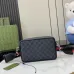 Gucci GG Supreme Canvas Crossbody Bag With Web Stripe Strap #A52612