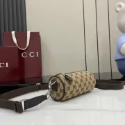 Gucci GG Supreme Canvas Mini Cylinder Bag: Iconic Design in Compact Form size:17.5×8×cm #A53541