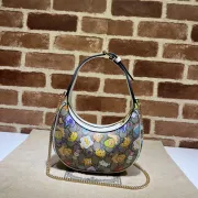 Gucci GG Canvas Hobo Bag With Colorful Cartoon Character Prints #A52728