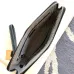 Hermès Leather Zip - Around Wristlet Clutches In Brown And Black With Branded Detailing #A50707