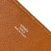 Hermès Leather Zip - Around Wristlet Clutches In Brown And Black With Branded Detailing #A50707