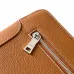 Hermès Leather Zip - Around Wristlet Clutches In Brown And Black With Branded Detailing #A50707