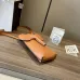 LOEWE Chic Orange Leather Crossbody Phone Bag with Minimalist Design size:19×8×4cm #A54101