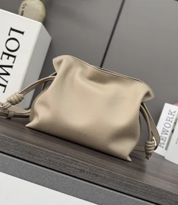 Loewe 262355 Mini Flamenco Drawstring Pouch in Napa Calfskin Size 23x18x9CM #A62920 Loewe 262355 Mini Flamenco Drawstring Pouch in Napa Calfskin Size 23x18x9CM #A62920