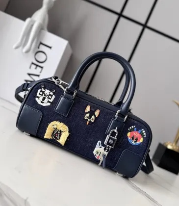 Loewe Amazona 23 Cropped Leather Bowling Bag 23x10x11CM #A63854