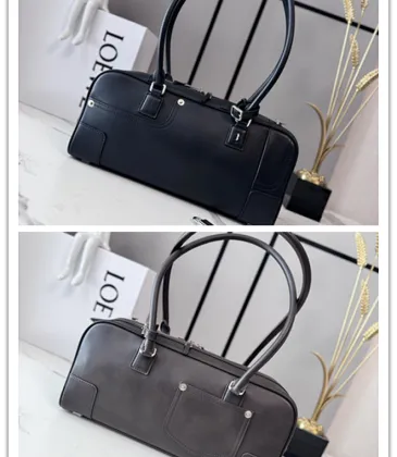 Loewe Amazona Cropped Leather Bowling Bag 30.5x9x15CM #A63855