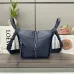 Loewe Navy Leather Bucket Bag With Adjustable Strap For Effortless Everyday Elegance #A50042