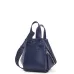 Loewe Navy Leather Bucket Bag With Adjustable Strap For Effortless Everyday Elegance #A50042