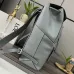 Loewe Puzzle Backpack In Light Gray Pebbled Leather With Signature Design #A50978