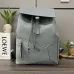 Loewe Puzzle Backpack In Light Gray Pebbled Leather With Signature Design #A50978
