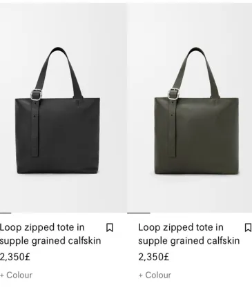 Loewe Loop Leather Tote Bag 35x35x10cm #A63846