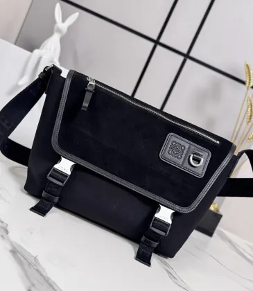 Loewe Medium Canvas &amp; Suede Flex Messenger Bag #A63226