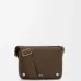 Loewe Men's Crossbody Bag - Brown Grained Leather, Adjustable Webbing Strap, Minimalist Design with Brand Logo, Luxury Compact Messenger Bag #A56881