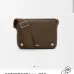 Loewe Men's Crossbody Bag - Brown Grained Leather, Adjustable Webbing Strap, Minimalist Design with Brand Logo, Luxury Compact Messenger Bag #A56881