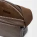 Loewe Men's Crossbody Bag - Brown Grained Leather, Adjustable Webbing Strap, Minimalist Design with Brand Logo, Luxury Compact Messenger Bag #A56881