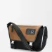 Loewe Men's Messenger Bag - Black Canvas &amp; Tan Suede, Signature Anagram Logo, Versatile Crossbody for Urban Style #A56736
