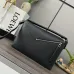 Loewe Puzzle Bag - Black Grained Leather, Geometric Design, Top Handle &amp; Adjustable Strap, Luxury Shoulder Bag for Women #A56887