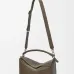 Loewe Puzzle Bag - Olive Green Grained Leather, Geometric Design, Top Handle &amp; Adjustable Strap, Luxury Shoulder Bag for Women #A56876