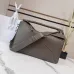 Loewe Puzzle Bag - Olive Green Grained Leather, Geometric Design, Top Handle &amp; Adjustable Strap, Luxury Shoulder Bag for Women #A56876
