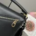 Loewe Black Leather Puzzle Bag With Geometric Design And Adjustable Strap For Modern Chic #A50043